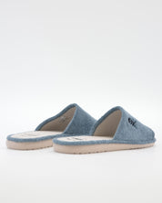 ZAPATILLA DE CASA HOMBRE ABIERTA COLOR AZUL JEANS ESPECIAL PARQUET GOMUS 685 AQUA