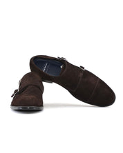 ZAPATO HOMBRE MONKSTRAP SERRAJE MARRON DOS HEBILLAS
