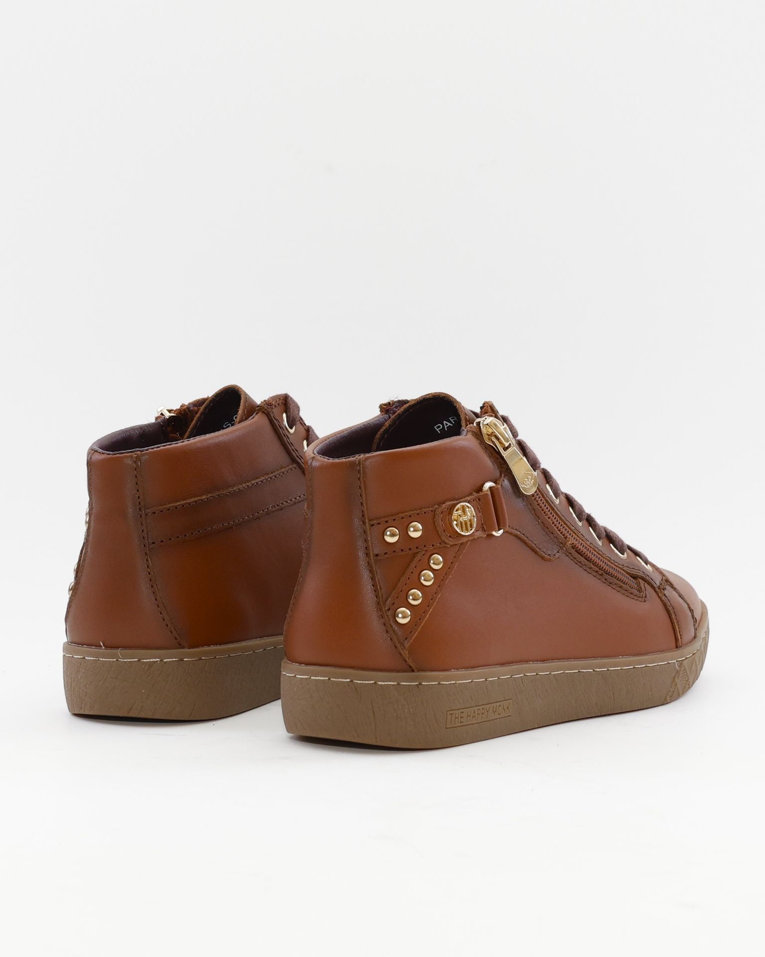 BOTIN DEPORTIVO PLANO MUJER COLOR CUERO THE HAPPY MONK PARIS 005