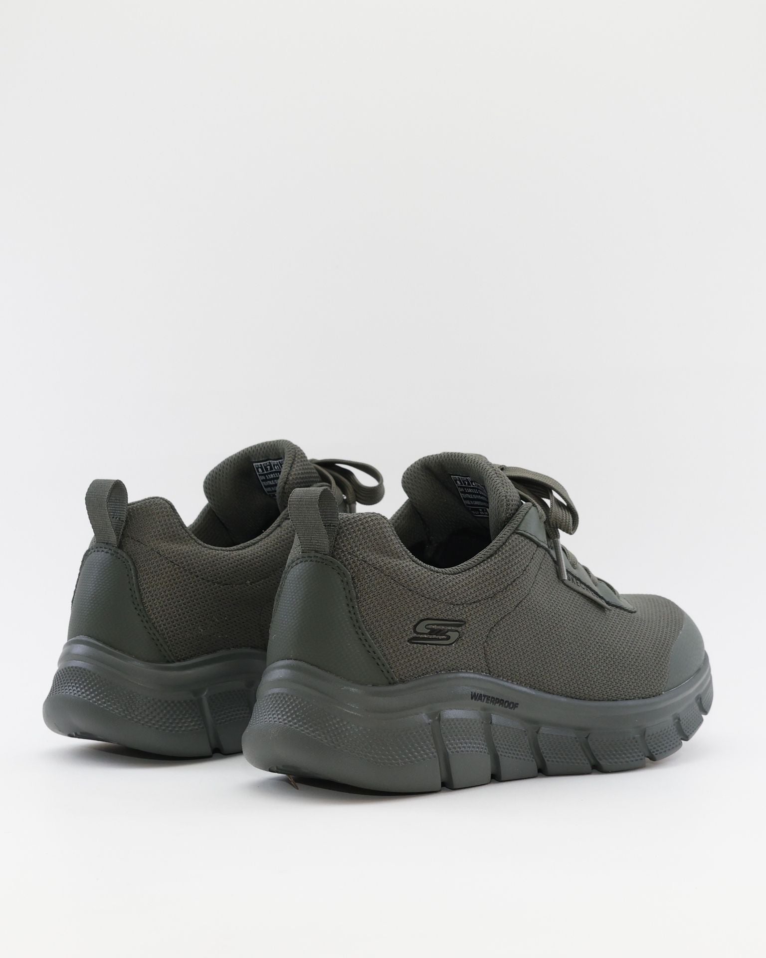 SNEAKERS HOMBRE DEPORTIVO SKECHERS WATERPROOF VERDE 118111 OLV