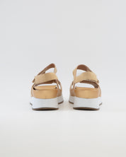 SANDALIA PLANTILLA EXTRAIBLE MUJER TRES VELCROS ANCHO ESPECIAL COLOR SAND PIE SANTO 260422