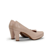 ZAPATO SALON PLATAFORMA COLOR NUDE