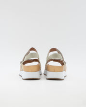SANDALIA CRUZADA PLANTILLA EXTRAIBLE MUJER TRES VELCROS ANCHO ESPECIAL COLOR VERDE PIE SANTO 260381 EUCALIPTO