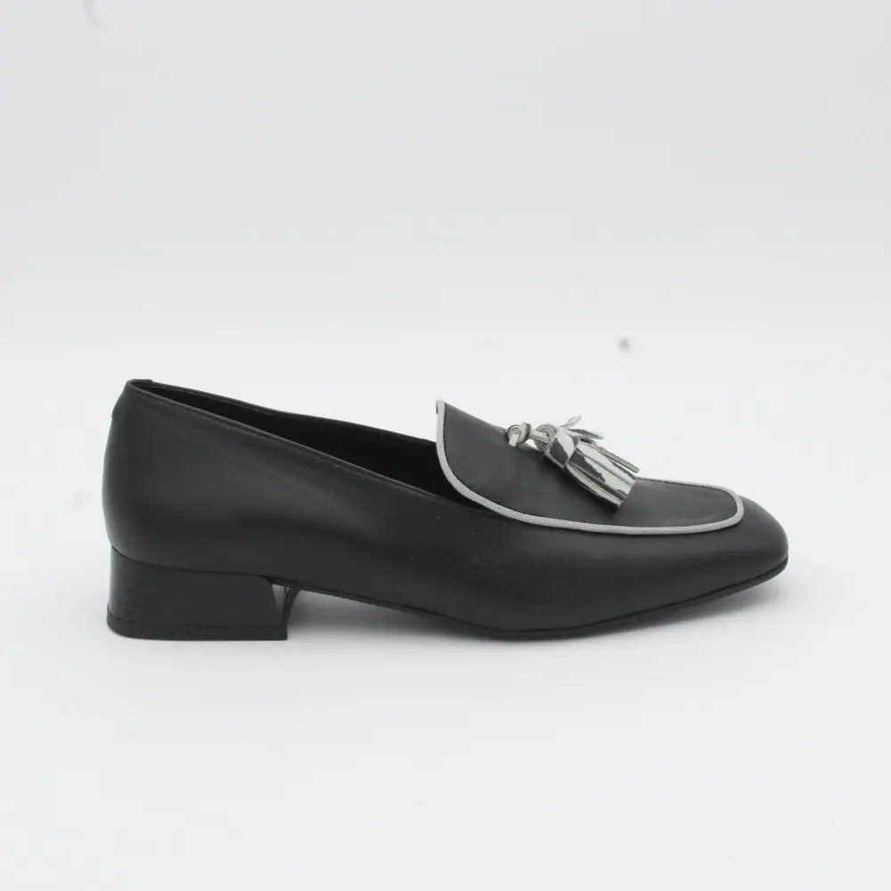 MOCASIN BORLAS NEGRO ANIMAL PRINT 12402