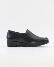 ZAPATO MOCASIN MUJER NEGRO PLANTILLA EXTRAIBLE PITILLOS 107