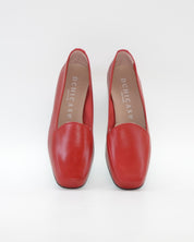 ZAPATO MOCASIN MUJER TACON BAJO ROJO D CHICAS 0181