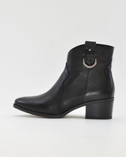 BOTIN MUJER COWBOY PIEL NEGRO CON HEBILLA KAOLA 3054