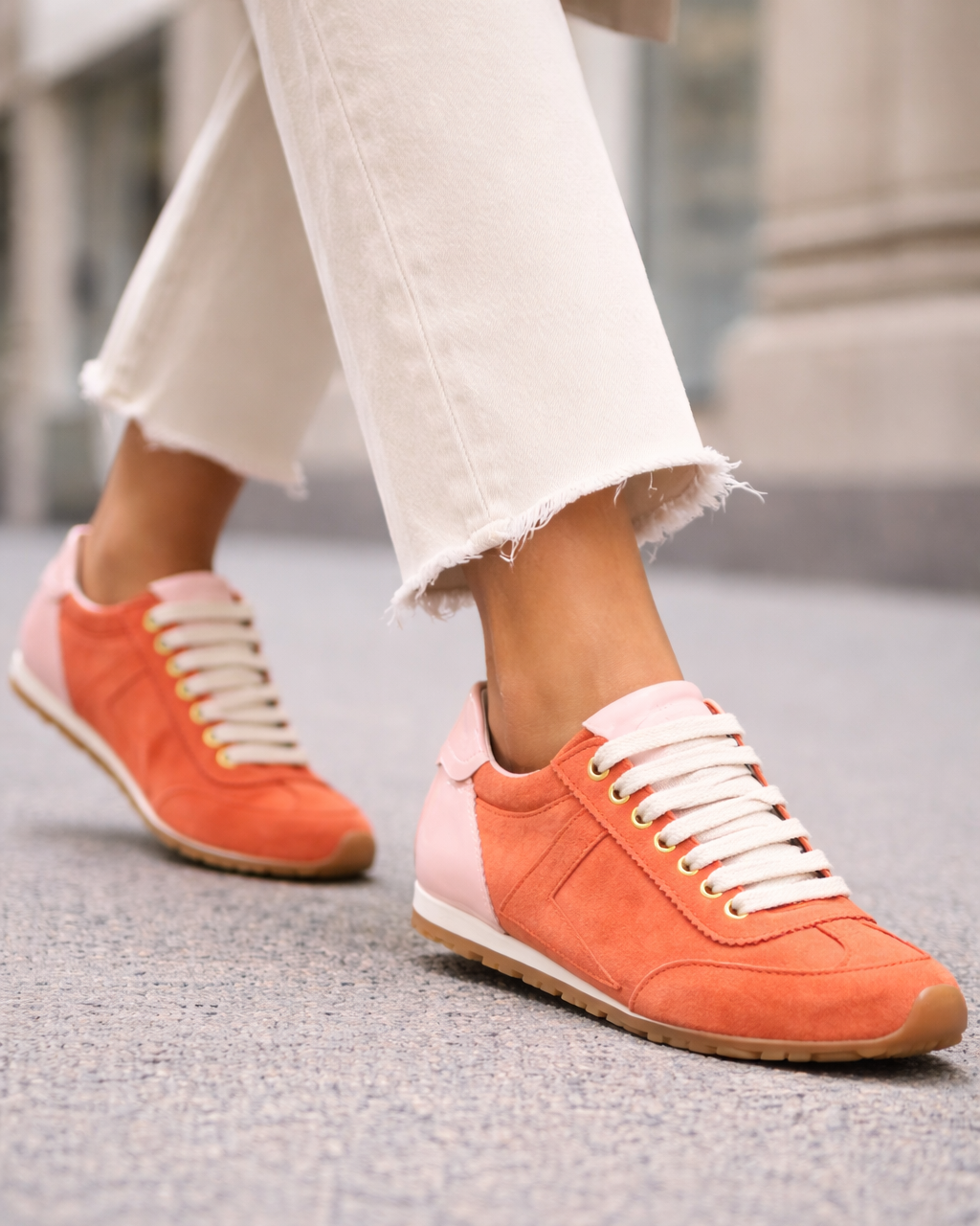 DEPORTIVO MUJER CORDON SERRAJE COMBI CORAL NUDE LACOMBA LUPINE
