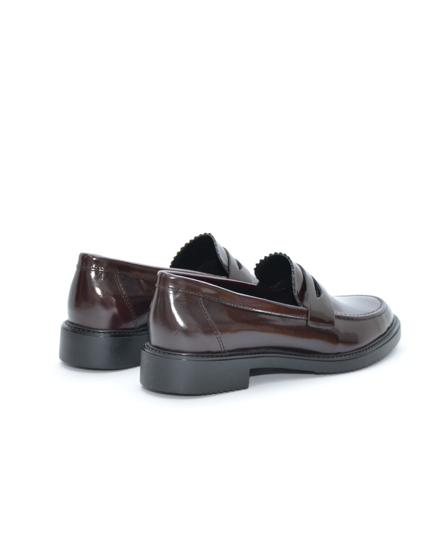 MOCASIN MUJER FLORENTIC BURDEOS PISO GOMA