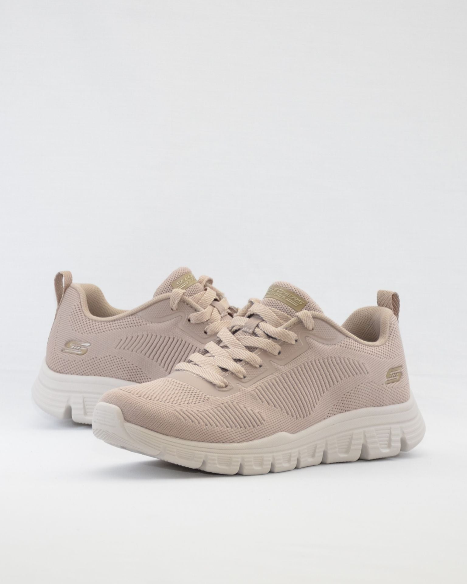 SNEAKERS MUJER SKECHERS 117700 TPE TAUPE CORDON