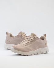 SNEAKERS MUJER SKECHERS 117700 TPE TAUPE CORDON