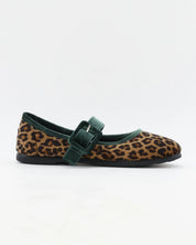 BAILARINAS DE TERCIOPELO LEOPARDO CON VERDE RANIA 25
