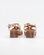 SANDALIA MUJER PLATINO TACON BAJO PLANTA DE GEL OH MY SANDALS 5992 CAVA