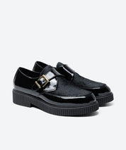ZAPATO MUJER HEBILLA CHAROL NEGRO POTRO NEGRO LACOMBA ORCHID