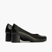 ZAPATO SALON NEGRO TACON BAJO 101