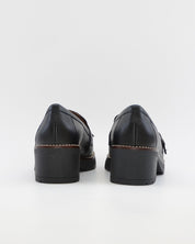 ZAPATO MOCASIN MUJER NEGRO PLANTILLA EXTRAIBLE PITILLOS 20522