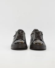 ZAPATO CASUAL MUJER PLANO FLUCHOS POMPASF1666 CHAROL OLIVA