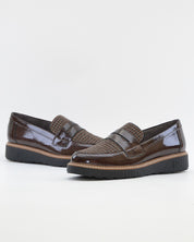 ZAPATO MOCASIN MUJER PITILLOS 11554 MARRÓN PLANTILLA EXTRAIBLE
