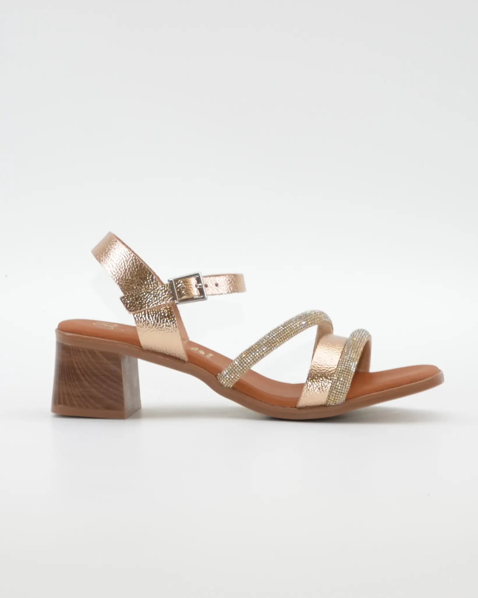 SANDALIA MUJER COLOR CAVA TACON PLANTA DE GEL OH MY SANDALS 5905