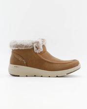 BOTIN PLANO MUJER FORRADO CON PELO SKECHERS BEIGE 144221 CSNT
