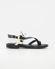 SANDALIA MUJER ANIMAL PRINT PATRICIA MILLER 7087 VACA NEGRO