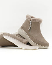 BOTIN PLANO MUJER FORRADO CON PELO  SKECHERS TAUPE 168108 TPE