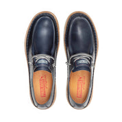 ZAPATO DE CORDONES AZUL CON CIERRES ELÁSTICOS PIKOLINOS M6L-4274C1