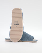 ZAPATILLA DE CASA HOMBRE ABIERTA COLOR AZUL JEANS ESPECIAL PARQUET GOMUS 685 AQUA