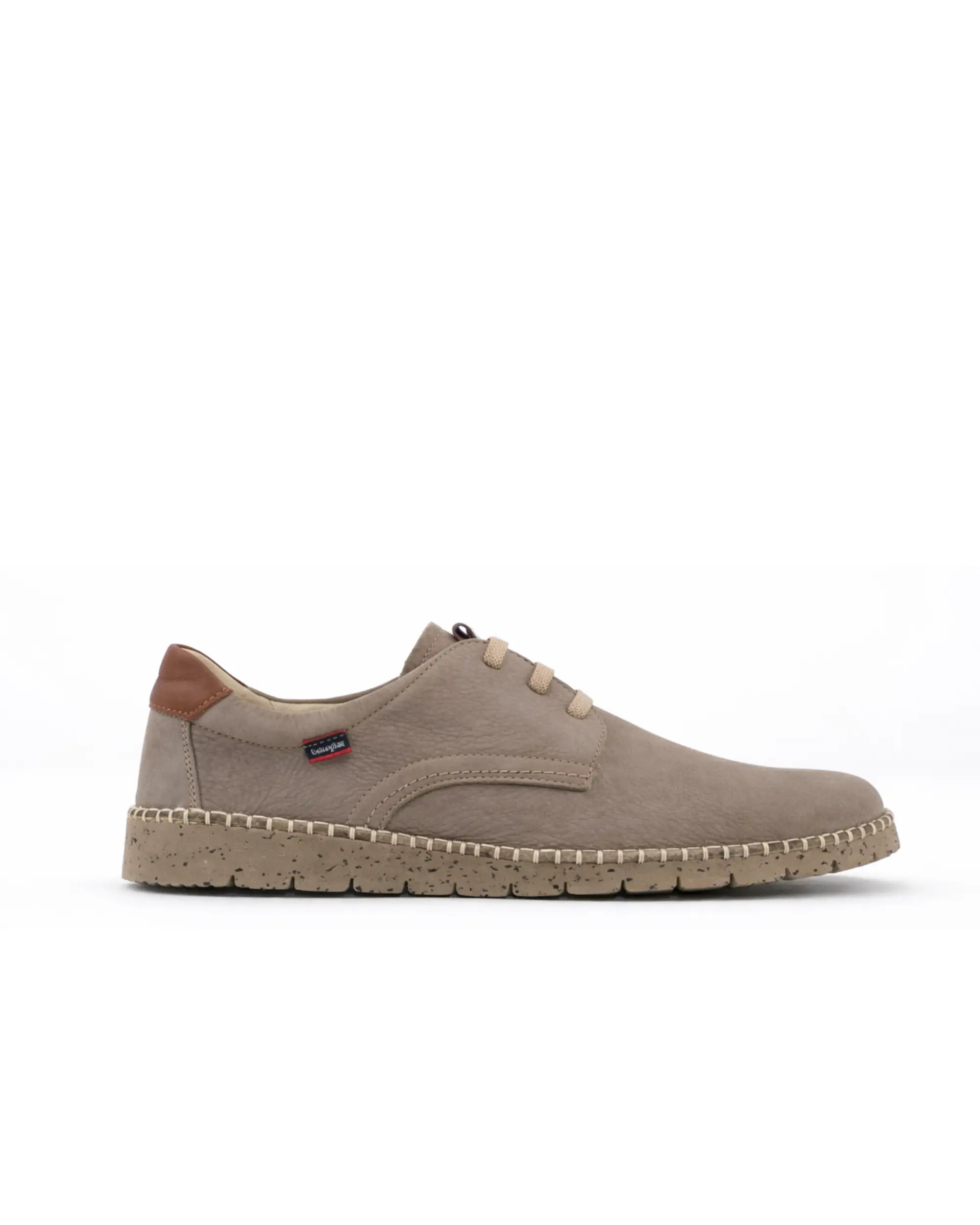 ZAPATO DE HOMBRE CALLAGHAN BEIGE CON CORDONES 65201