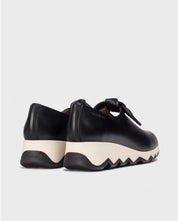 ZAPATOS CUÑA LAZO BURDEOS C7611 NEGRO