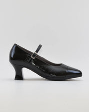 ZAPATO SALON MUJER CON PULSERA CHAROL NEGRO PLANTILLA EXTRAIBLE PITILLOS 11683