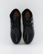 BOTINES DE MUJER CON CUÑA Y CIERRE DE ELASTICOS COLOR NEGRO GIORDA 27660
