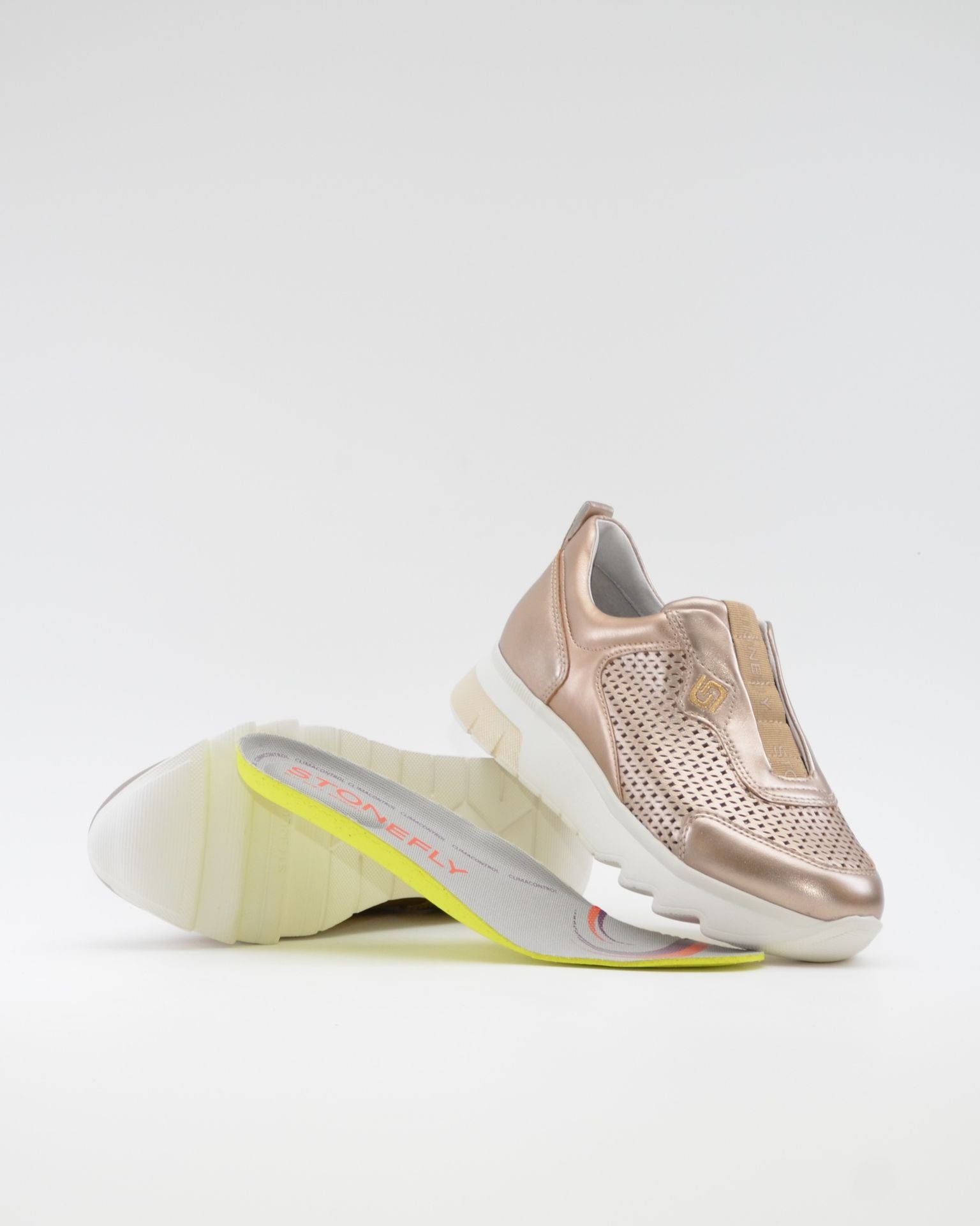 DEPORTIVO STONEFLY MUJER SLIP ON METALIZADO ORO PLANTILLA EXTRAHIBLE STONEFLY 223581 I89
