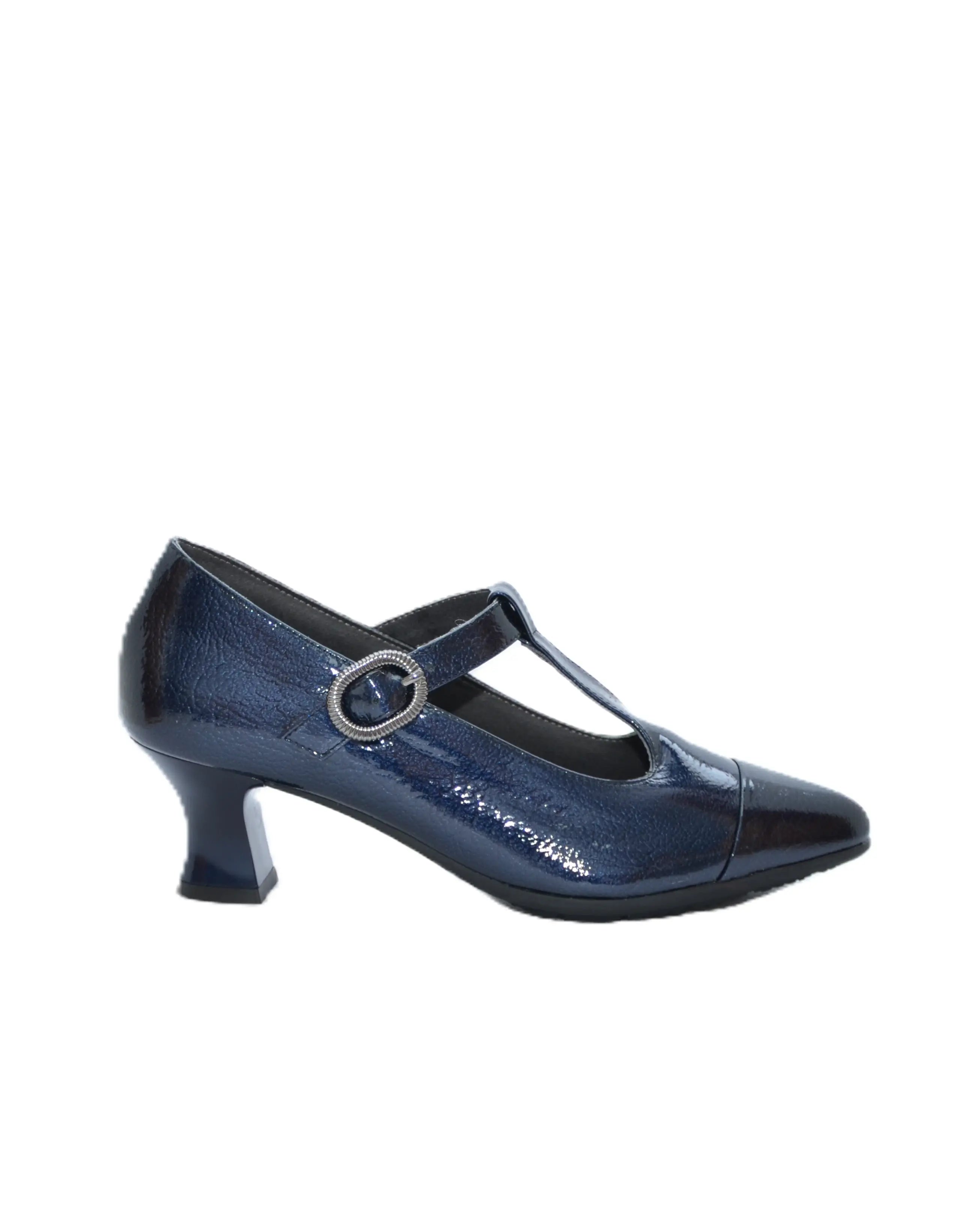 ZAPATO MARY JANE CON TACON CHAROL MARINO 10853