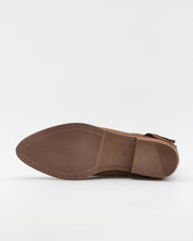 BOTIN MUJER COWBOY CON FLECOS COLOR SERRAJE TAUPE JORDANA 5161