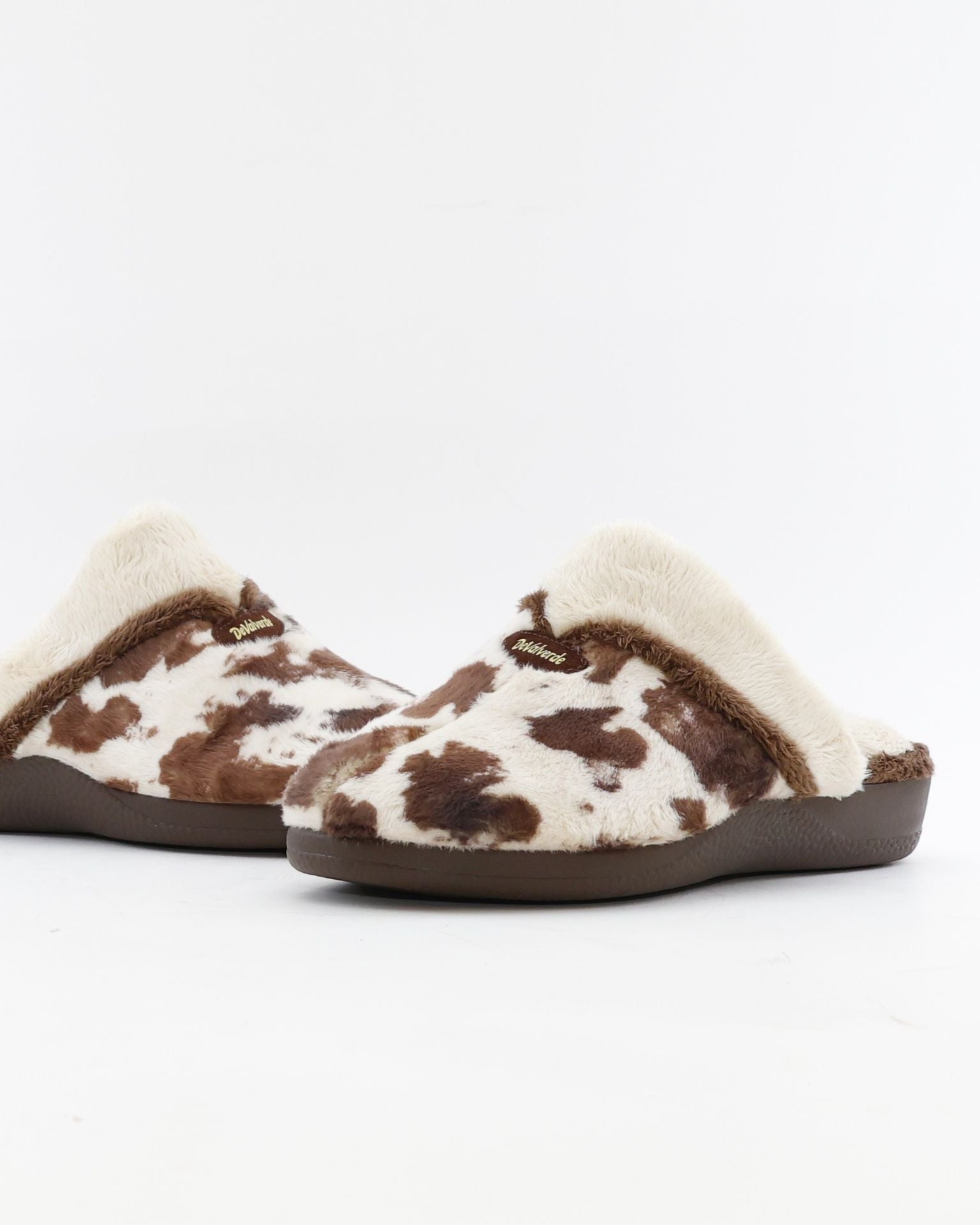 ZAPATILLAS DE CASA MUJER ABIERTA DEVALVERDE 1205 BEIGE VACA