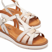 SANDALIA PLANA MUJER COLOR NATA PIKOLINOS W9B-0789C1