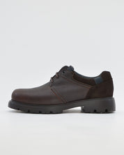 ZAPATO CABALLERO CON CORDONES PIEL ENGRASADA PITILLOS 40231 MARRON