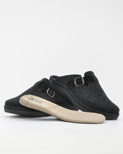 ZAPATILLAS DE CASA HOMBRE CON HEBILLA SALVI 41L-000 ELFO NEGRO
