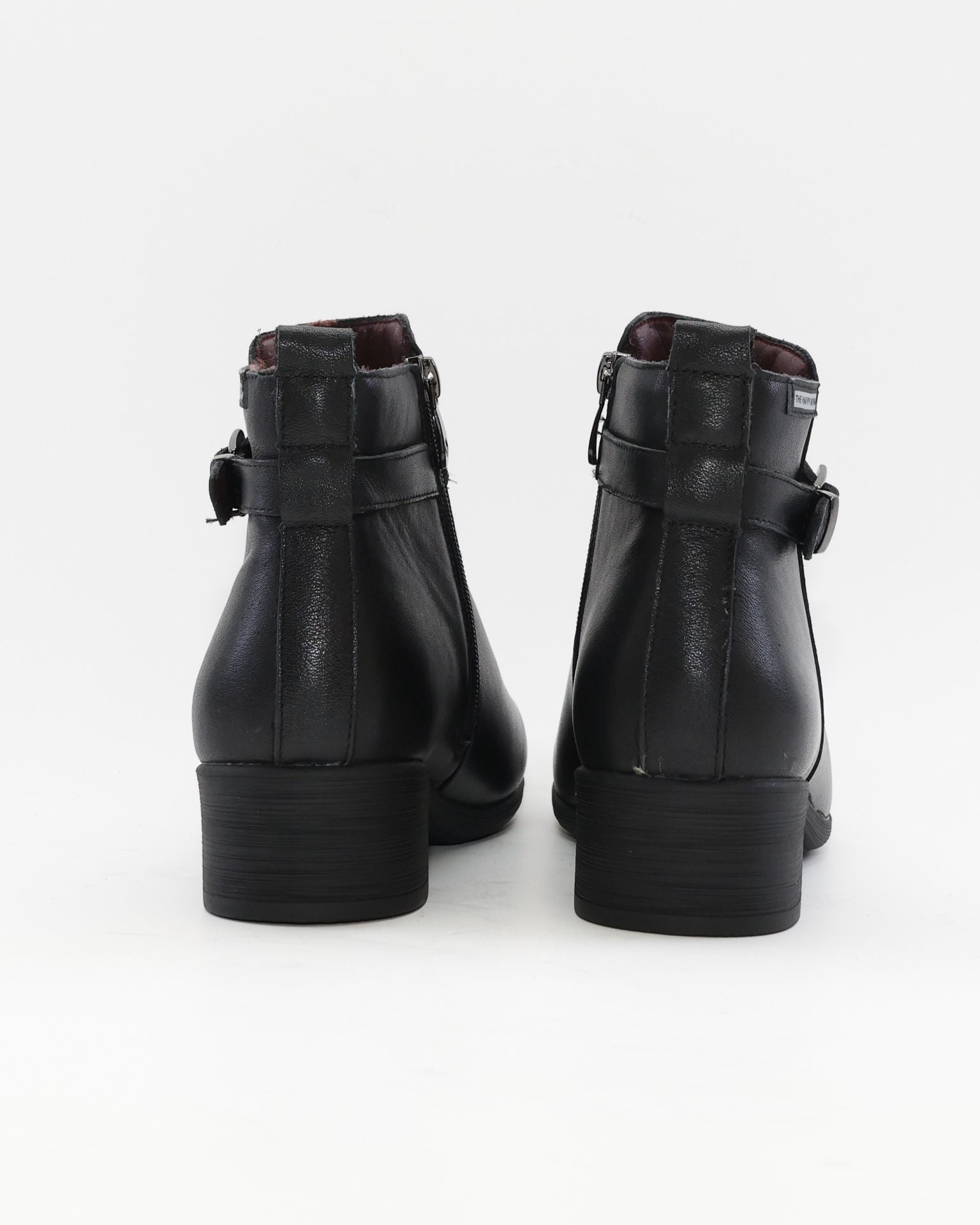 BOTIN TACON BAJO MUJER COLOR NEGRO THE HAPPY MONK SACRA 003