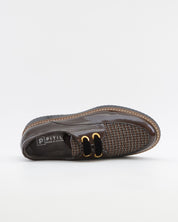 ZAPATO CASUAL MUJER PITILLOS CORDON PLANTILLA EXTRAIBLE 11555 CHAROL MARRÓN
