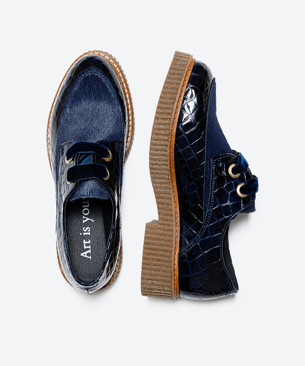 ZAPATO MUJER CORDON COCO MARINO POTRO MARINO LACOMBA JAZMINE