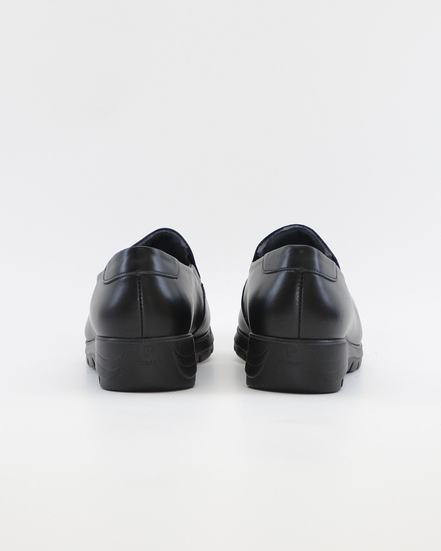 ZAPATO MOCASIN MUJER NEGRO PLANTILLA EXTRAIBLE PITILLOS 107