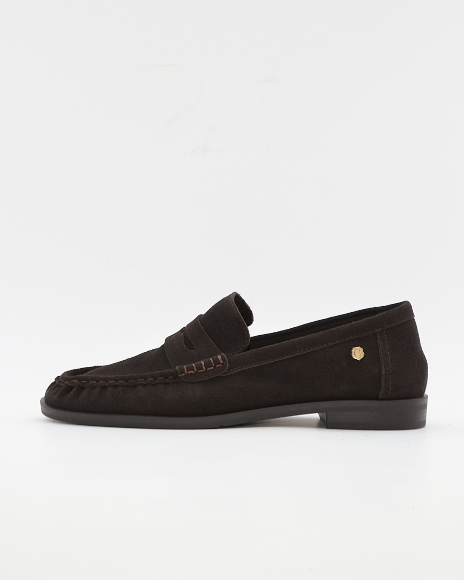ZAPATO MOCASIN MUJER PLANO SERRAJE MARRON CHOCOLATE