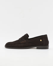 ZAPATO MOCASIN MUJER PLANO SERRAJE MARRON CHOCOLATE