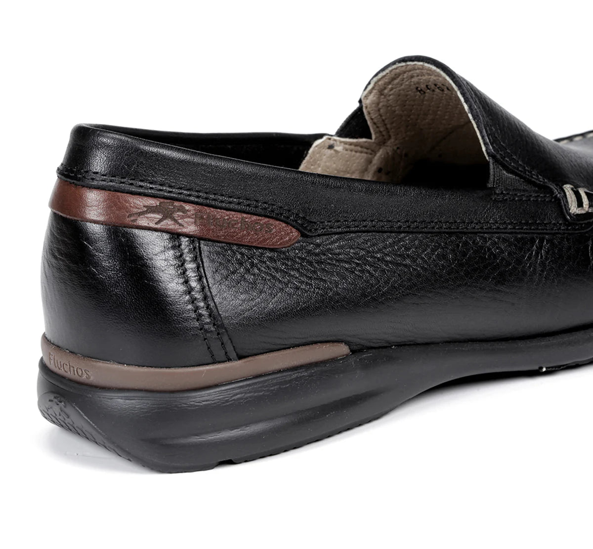 ZAPATO MOCASIN HOMBRE FLUCHOS COLOR NEGRO ORION 8682
