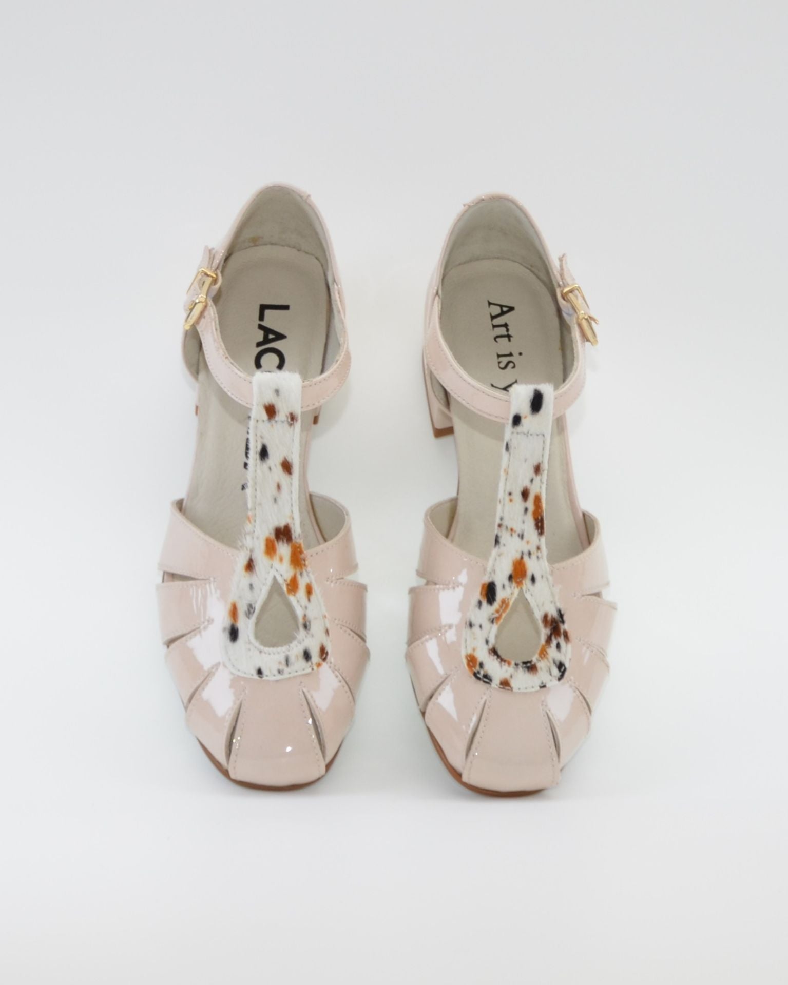 SANDALIA CANGREJERA MUJER CHAROL BEIGE LACOMBA GAILLARDIA