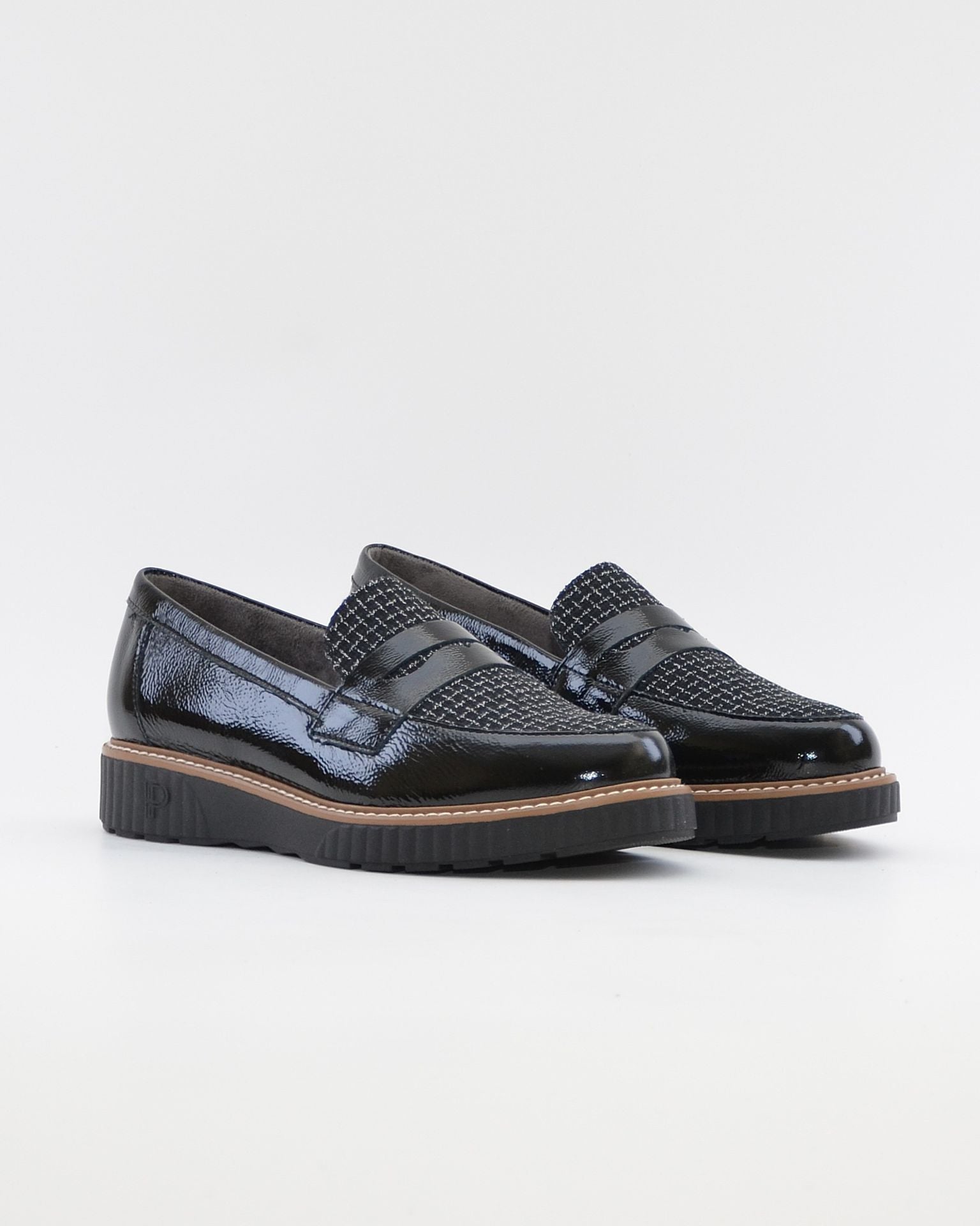 ZAPATO MOCASIN MUJER PITILLOS 11554 NEGRO PLANTILLA EXTRAIBLE