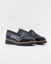 ZAPATO MOCASIN MUJER PITILLOS 11554 NEGRO PLANTILLA EXTRAIBLE