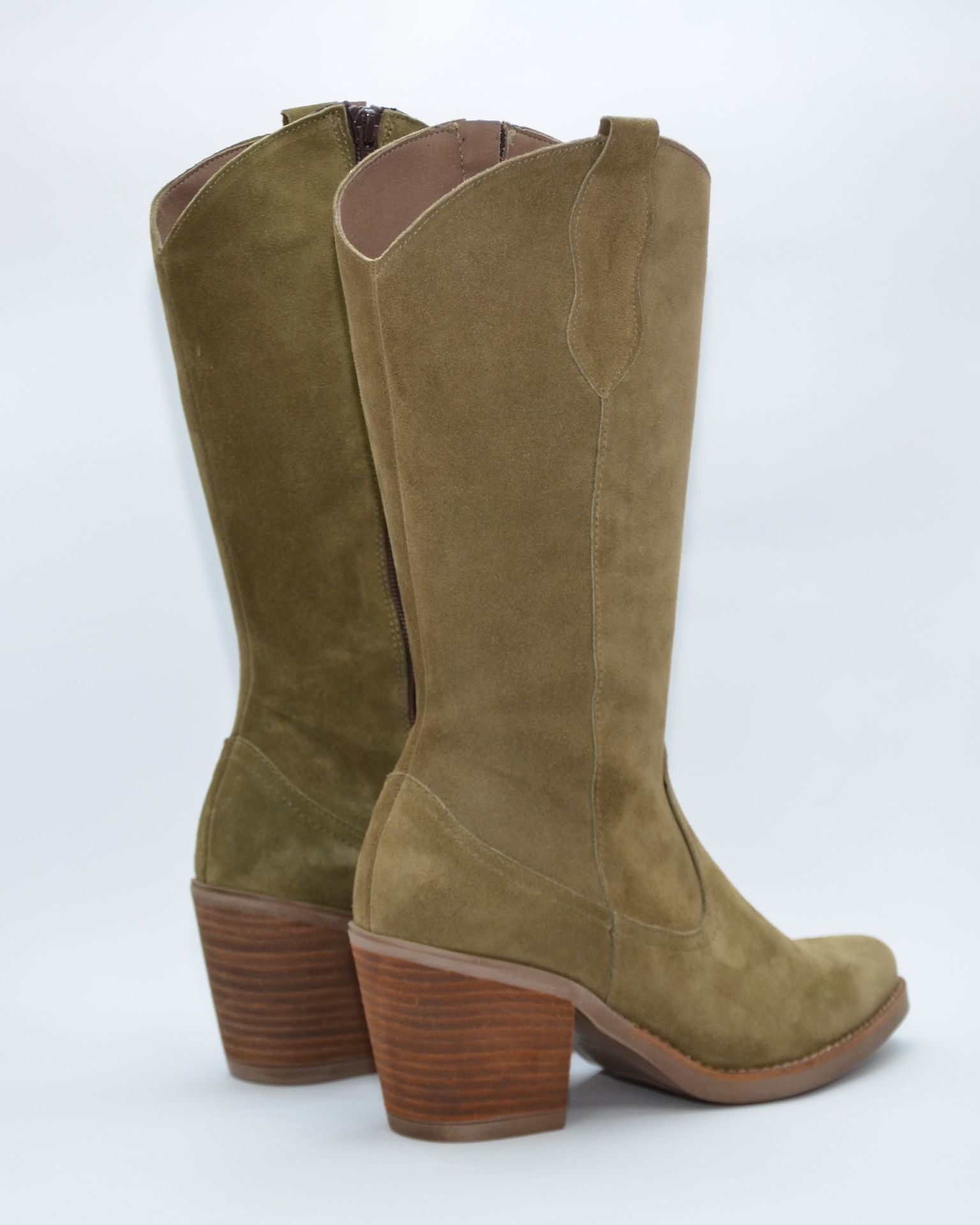 BOTA TEJANA MUJER SERRAJE KAKI 5140